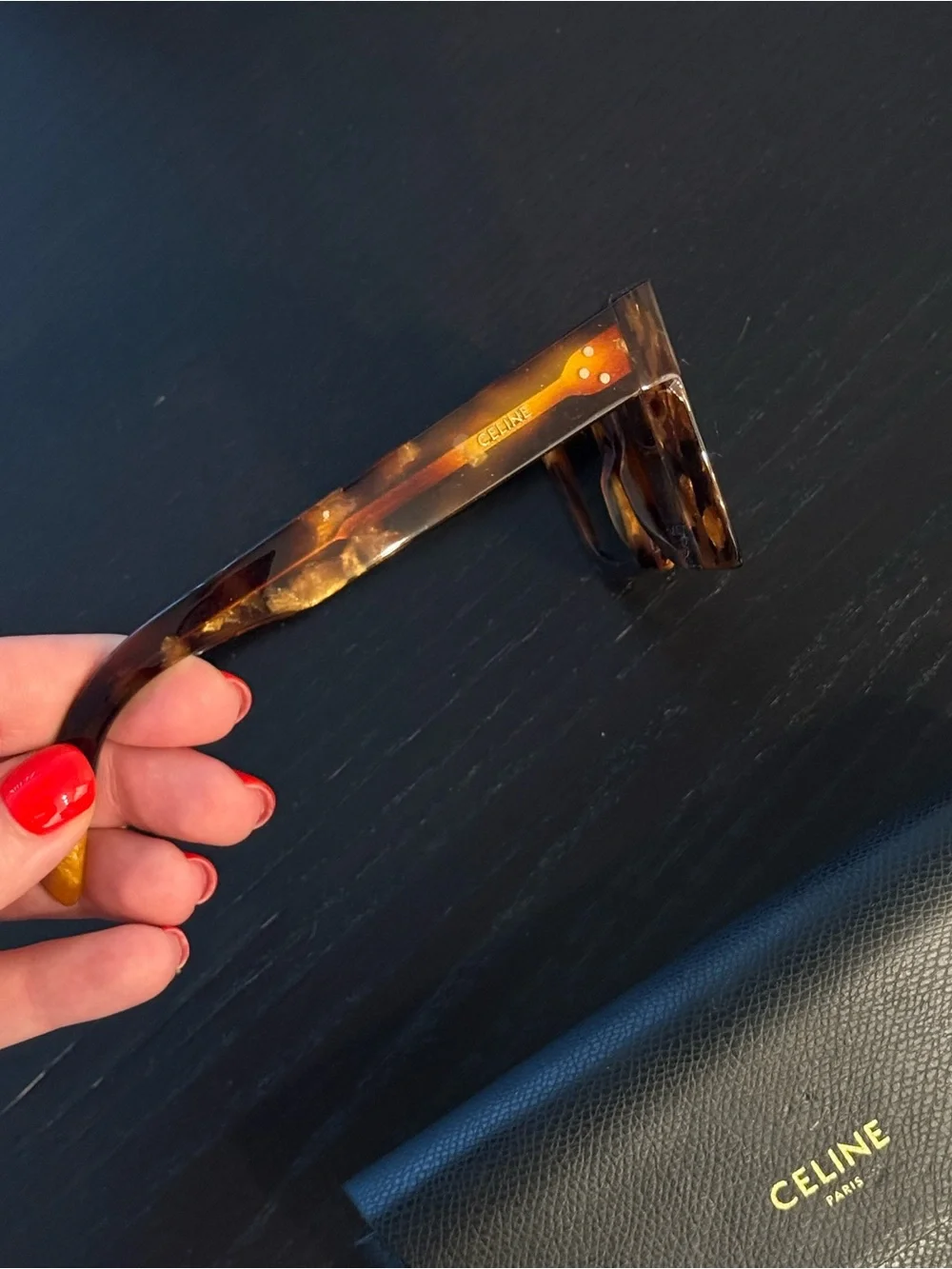 Celine Tortoiseshell Square Sunglasses - Brown